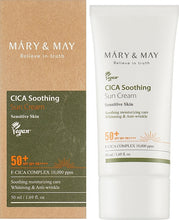 Cargar imagen en el visor de la galería, Mary & May Cica Soothing Sun Cream SPF50+ PA++++