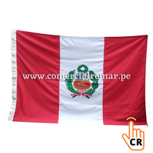 Cargar imagen en el visor de la galería, Bandera de Perú Pabellón Nacional de Alto Rendimiento para Izar Con o Sin Escudo