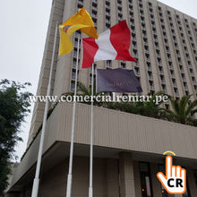 Cargar imagen en el visor de la galería, Bandera de Perú Pabellón Nacional de Alto Rendimiento para Izar Con o Sin Escudo