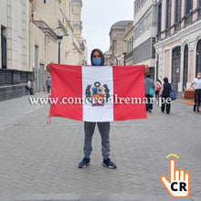 Cargar imagen en el visor de la galería, Banderas de Perú Calidad A1 Con Escudo Doble Cara o Sin Escudo
