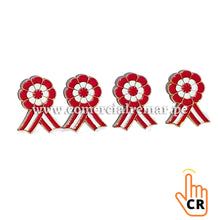 Cargar imagen en el visor de la galería, Escarapelas de Perú Metálicas Con Imperdible Fiestas Patrias