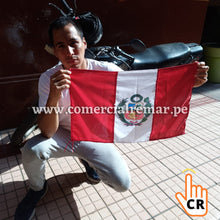 Cargar imagen en el visor de la galería, Banderas de Perú Económicas de Tela Poliseda Con o Sin Escudo Solo Por Mayor