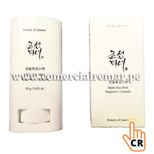 Cargar imagen en el visor de la galería, Beauty of Joseon Matte Sun Stick Mugwort + Camelia SPF50 PA ++++