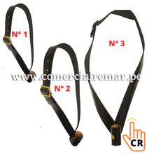 Cargar imagen en el visor de la galería, Correaje de Charol Porta Bandera para Desfile Escolta (Todos los Tamaños)