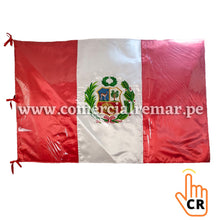 Cargar imagen en el visor de la galería, Estandarte Nacional Oficial de Perú Bordado para Oficinas e Instituciones