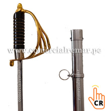 Cargar imagen en el visor de la galería, Espada Ceremonial Sable para Policía Escolta Militar Incluye Vaina de Acero