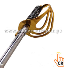 Cargar imagen en el visor de la galería, Espada Ceremonial Sable para Policía Escolta Militar Incluye Vaina de Acero