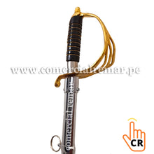 Cargar imagen en el visor de la galería, Espada Ceremonial Sable para Policía Escolta Militar Incluye Vaina de Acero
