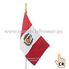 Cargar imagen en el visor de la galería, Bandera 60x40cm Calidad A1 Con o Sin Escudo + Asta Blanca de 110cm