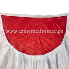 Cargar imagen en el visor de la galería, Escarapela Media Luna 220cmx120cm de Tela Raso Decoración Fiestas Patrias