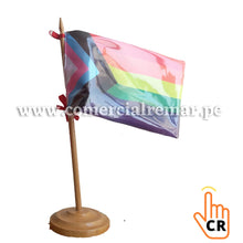 Cargar imagen en el visor de la galería, Bandera LGBTIQA+ Orgullo Progresista para Escritorio