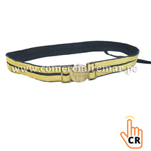 Cargar imagen en el visor de la galería, Cinturón Ceremonial con Escudo de Perú para Militar Escolta Fiestas Patrias