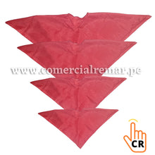 Cargar imagen en el visor de la galería, Poncho Rojo + Pañoleta Blanca para Escolta Desfile Fiestas Patrias (PACK X 6 PARES)