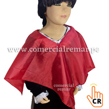 Cargar imagen en el visor de la galería, Ponchos Rojos para Escolta Desfile Fiestas Patrias (PAQUETE X 6 UNIDADES)