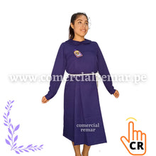 Cargar imagen en el visor de la galería, Hábitos Morados del Señor de los Milagros para Dama Cuello Bebé
