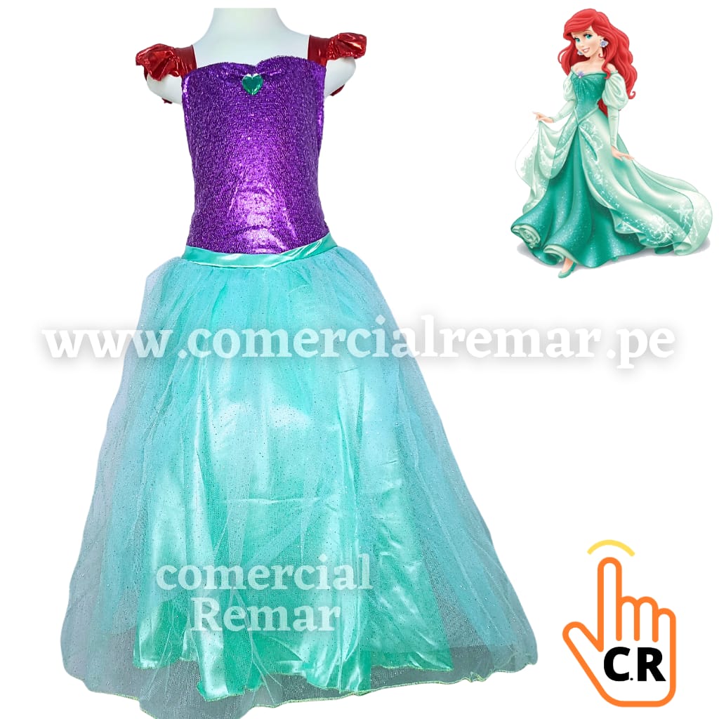 Disfraz de Sirenita Ariel para Niña
