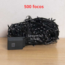 Cargar imagen en el visor de la galería, Luces de Navidad Lineales 500 Focos Cable Verde Musicales
