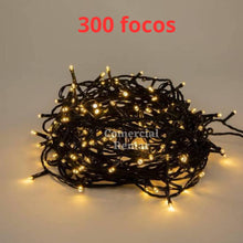Cargar imagen en el visor de la galería, Luces de Navidad Lineales 300 Focos Cable Verde Musicales