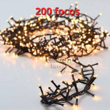 Cargar imagen en el visor de la galería, Luces de Navidad Lineales 200 Focos Cable Verde Musicales