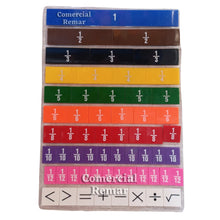 Cargar imagen en el visor de la galería, Tiras de Fracciones Rectangulares de Plástico