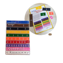 Cargar imagen en el visor de la galería, Tiras de Fracciones Rectangulares de Plástico