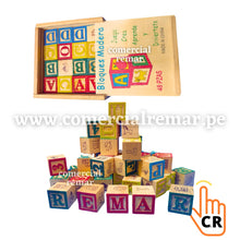 Cargar imagen en el visor de la galería, Cubos Didácticos de Madera 48 Piezas