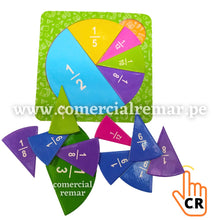 Cargar imagen en el visor de la galería, Fracciones Circulares de Cartón Prensado Plastificado