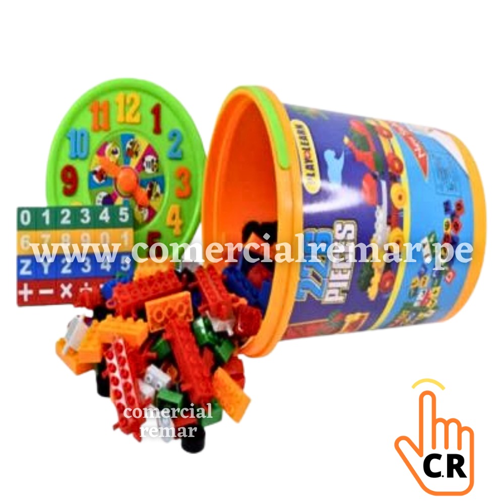 Balde Playgo de Bloques de Construcción 226 piezas – Comercial REMAR