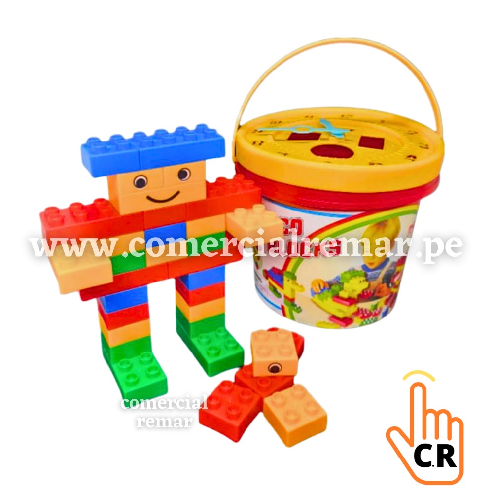 Balde Playgo de Bloques de Construccion 33 piezas – Comercial REMAR
