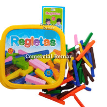 Cargar imagen en el visor de la galería, Regletas de Cuisenaire Fraccionadas de Plástico 32 Piezas