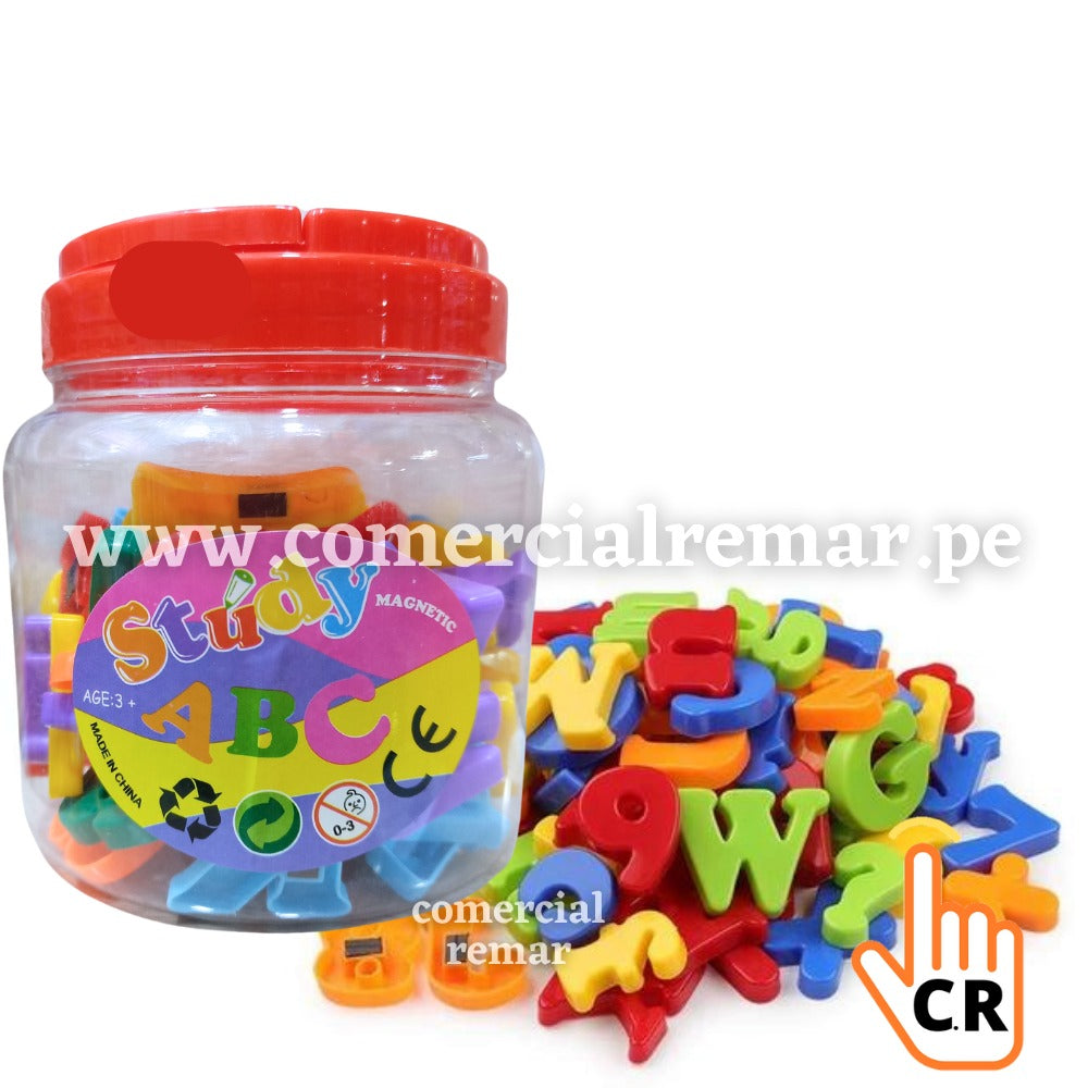 Letras y Números Magnéticos en Táper 72 Piezas – Comercial REMAR