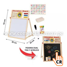 Cargar imagen en el visor de la galería, Pizarra Didáctica Multifuncional Chica con Fichas Imantadas