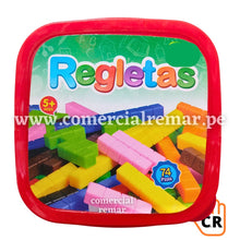 Cargar imagen en el visor de la galería, Regletas de Cuisenaire Fraccionadas de Plástico 74 Piezas