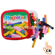 Cargar imagen en el visor de la galería, Regletas de Cuisenaire Fraccionadas de Plástico 74 Piezas