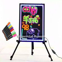 Cargar imagen en el visor de la galería, Pizarra Led + Trípode de Aluminio Regulable + 8 Plumones