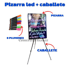 Cargar imagen en el visor de la galería, Pizarra Led + Trípode de Aluminio Regulable + 8 Plumones