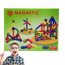 Cargar imagen en el visor de la galería, Bloques de Construcción Magnéticos 64 Piezas