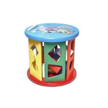 Cargar imagen en el visor de la galería, Cilindro de Encaje Rueda de Madera Figuras Juego Didáctico