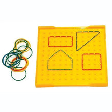 Cargar imagen en el visor de la galería, Geoplano de Plástico Juego Educativo Color Variado