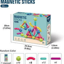 Cargar imagen en el visor de la galería, Bloques de Construcción Magnéticos 36 Piezas