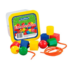 Cargar imagen en el visor de la galería, Enhebrados Evaflex con Pasador Juego Didáctico Educativo