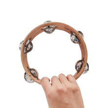 Cargar imagen en el visor de la galería, Pandereta de Madera Instrumento Musical para Niños