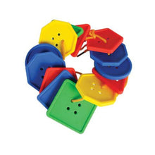 Cargar imagen en el visor de la galería, Enhebrado de Figuras Geométricas con Pasado Juego Didáctico en Bolsa