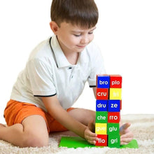 Cargar imagen en el visor de la galería, Cubos Sílabas Trabadas Evaflex Juego Didáctico Educativo