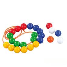 Cargar imagen en el visor de la galería, Cuentas Evaflex con Pasado 36 piezas para Enhebrar Juego Didáctico