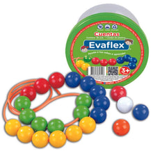 Cargar imagen en el visor de la galería, Cuentas Evaflex con Pasado 36 piezas para Enhebrar Juego Didáctico