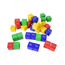 Cargar imagen en el visor de la galería, Cubos Sílabas Trabadas Evaflex Juego Didáctico Educativo