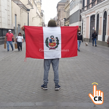 Cargar imagen en el visor de la galería, Banderas de Perú Calidad A1 Con Escudo Doble Cara o Sin Escudo