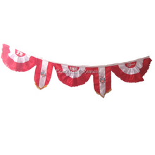 Cargar imagen en el visor de la galería, Cadeneta de Tela de 2.5m Ancho Media Luna y Banderola Fiestas Patrias