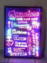 Cargar imagen en el visor de la galería, Pizarras LED publicitarias luces color neón tenemos todas las medidas